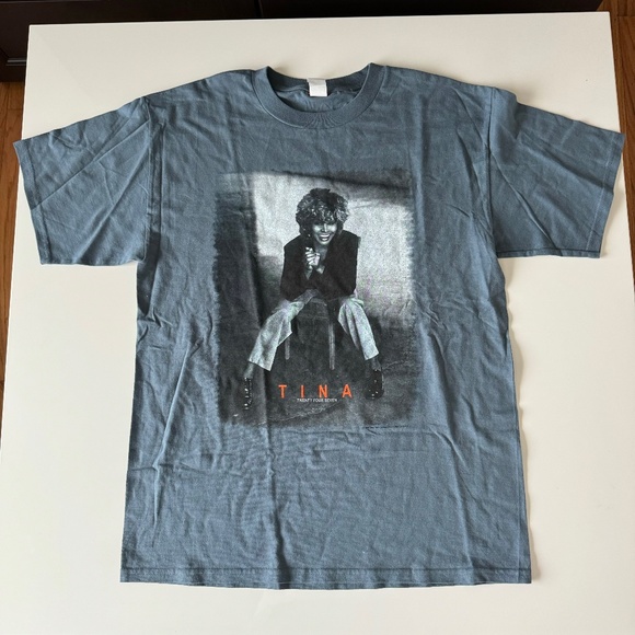 Vintage 2000 Tina Turner Twenty Four Seven Tour T-Shirt Mens Large Y2K Music Tee - Picture 1 of 11